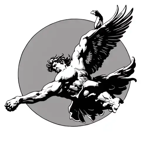 Hercules Flying Towards The Sun