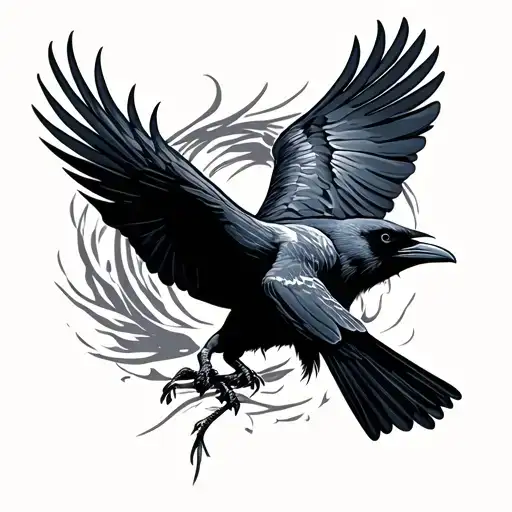 Crow Flying