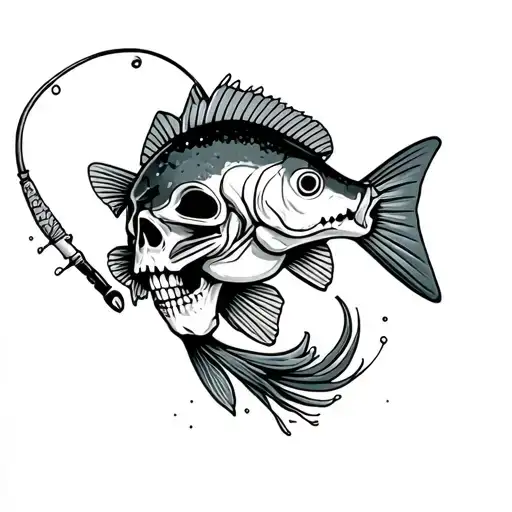 Skeleton Bass Fishing