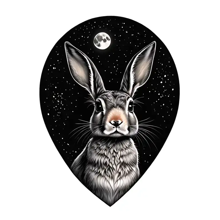 Moon Gazing Hare