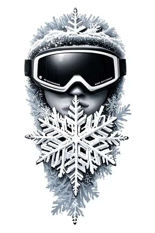 Snow Flake Goggles Snowboard