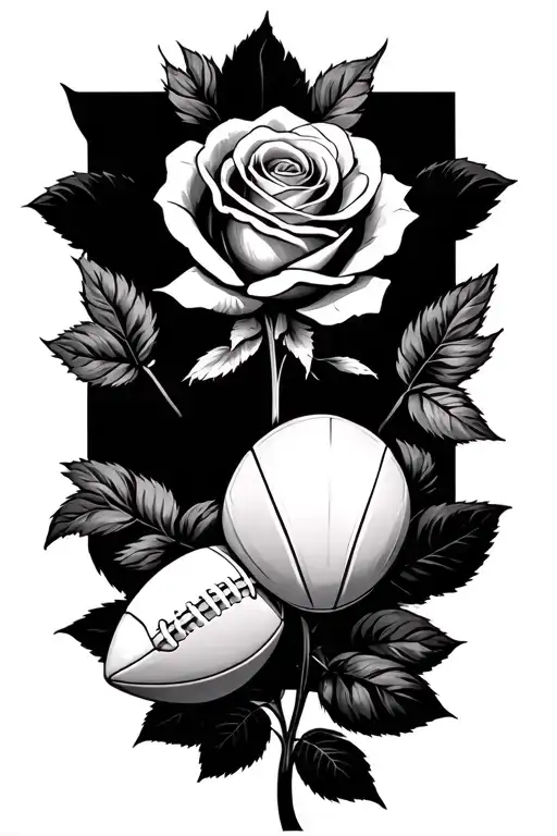 Leslie With A Rose But The Middle Is A Uk Football