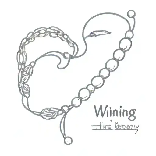 Buddhist Mala With The Saying Winning Takes Bravery