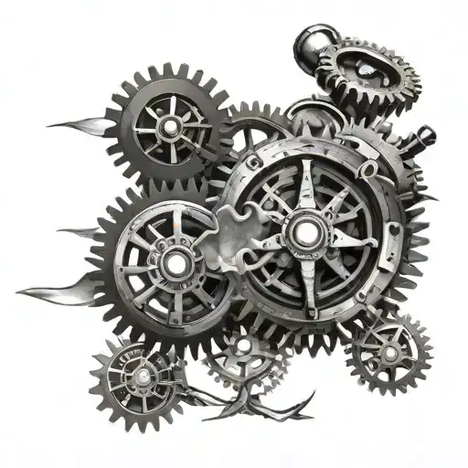 Steampunk Gears Space