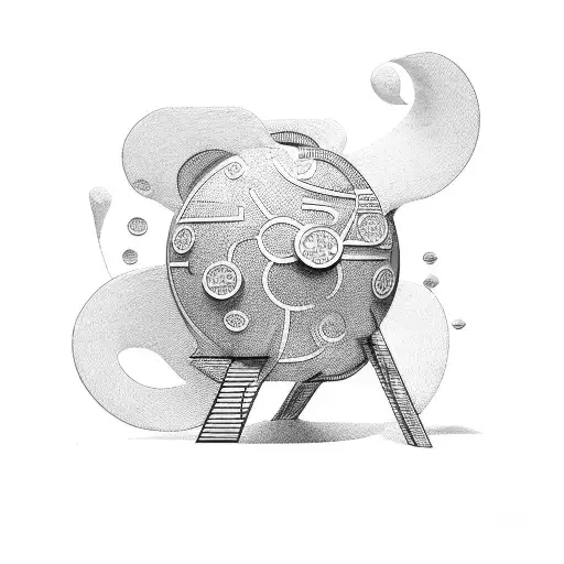 Abstract Representation Of Money Flowing Into Ukraine