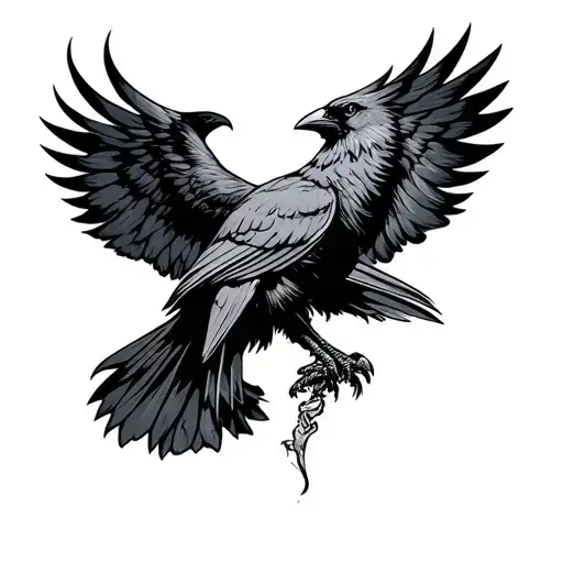 Raven And Napoleonic Symbol