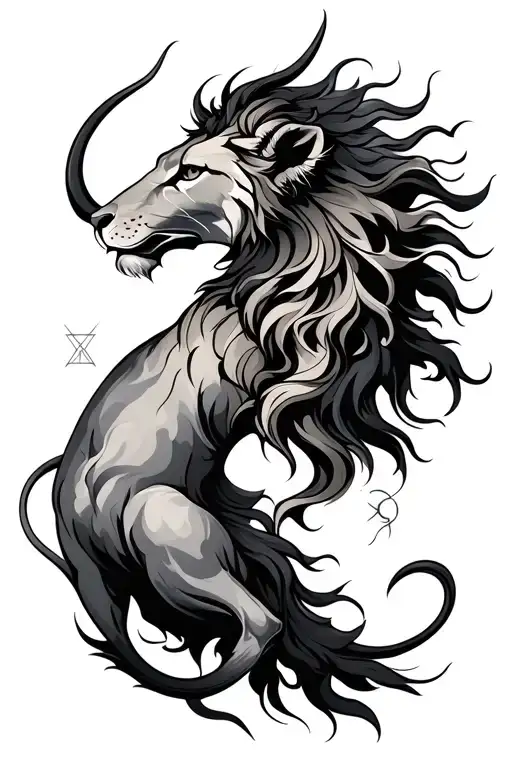 The Leo And Taurus Zodiac Signs Connected Together