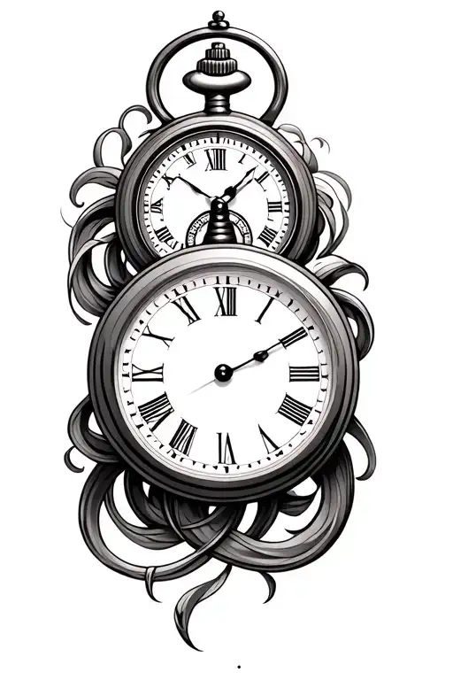 Pocket Watches Intertwined