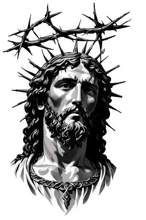 Jesus With Crown Of Thorns