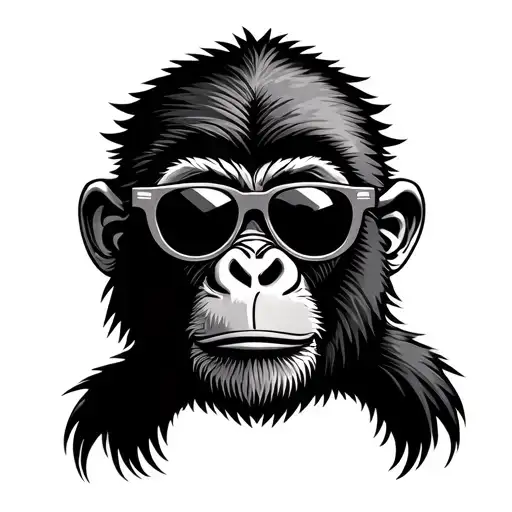 Old School Face Monkey Sunglasse