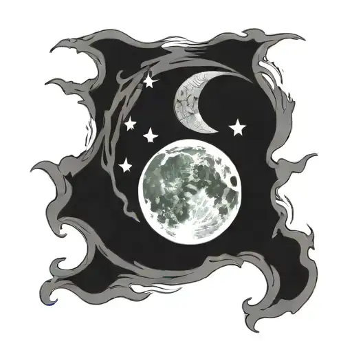 Moon And Water And 333