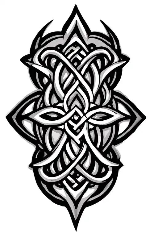 Celtic Pattern With Elements