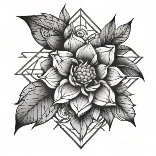 Geometric Floral Design
