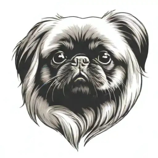 Black Pekingese