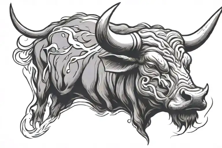 Bull Head W Ith Heart