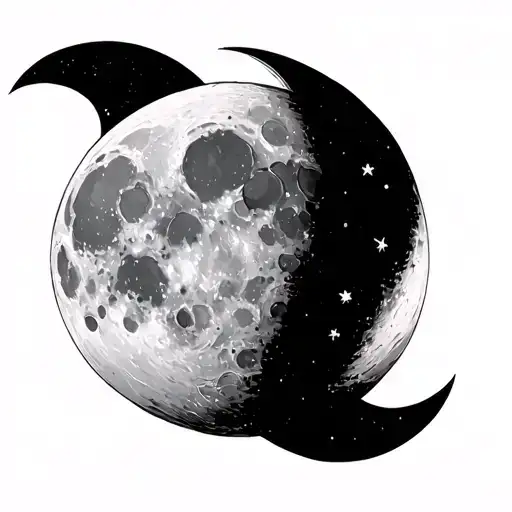 2 Waxing Gibbous Moon Phase 1 Waxing Crescent Moon