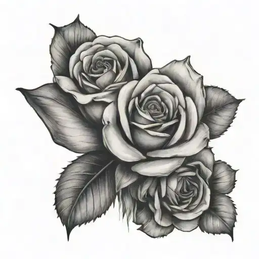Bull Head Side View Roses