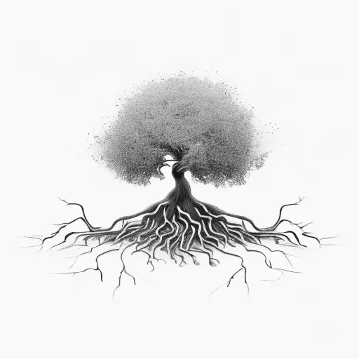 Mustard Seed Tree With Roots