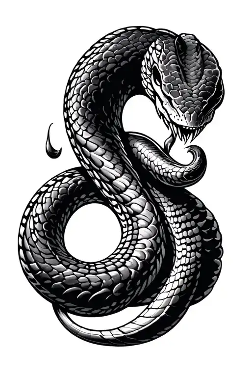 Snake In The Shape Of S Letter