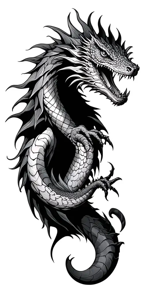 Basilisk Starting Mid Forearm Ending At Shoulder