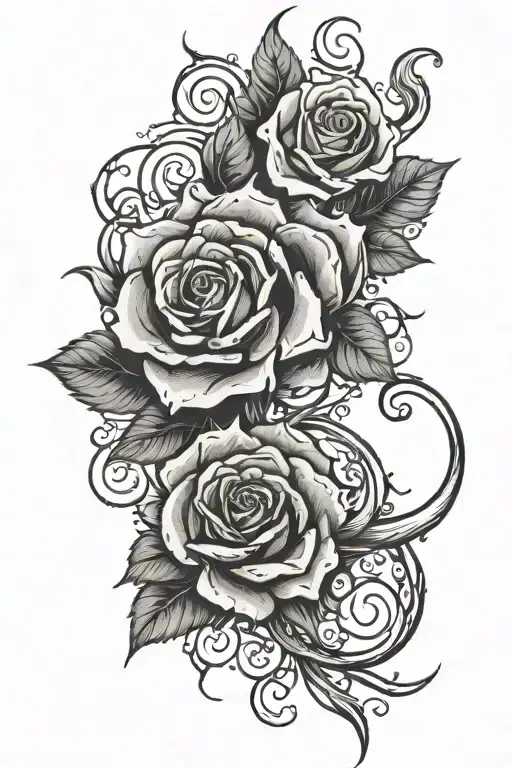 Capricorn And Star And Rose