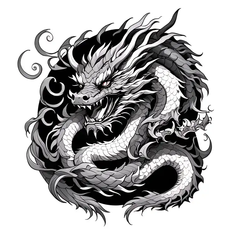 Japanese Dragon Wrapped