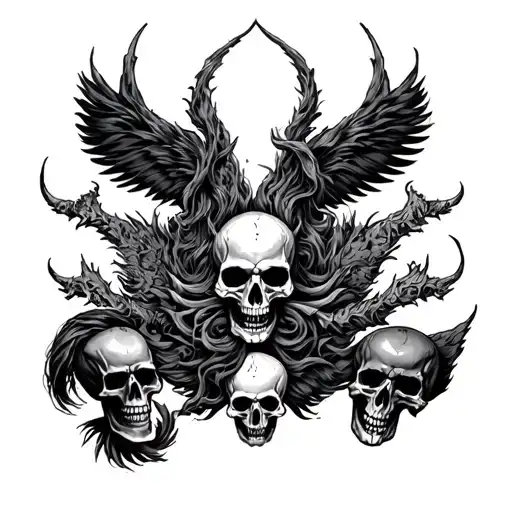 Berserk Sleeve With Skulls