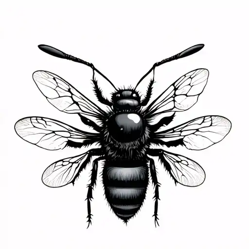 Human Eyes And A Bee Aesthetic Look