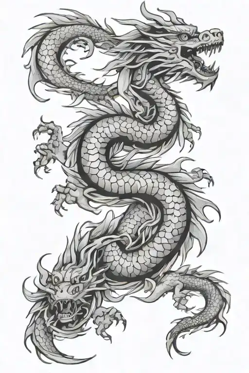 Japanese Dragon Wrapped Evenly
