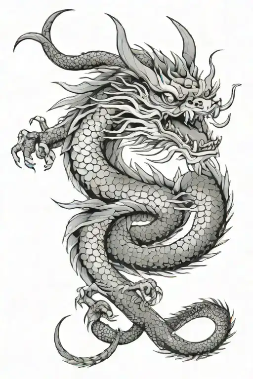 Japanese Dragon Wrapped Evenly