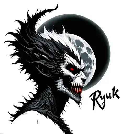 Ryuk With Lunar Eclipse Black