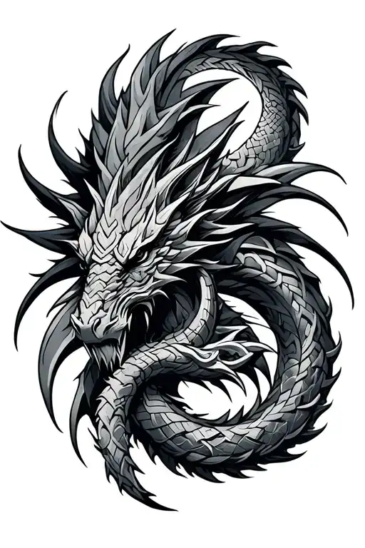 Norse Jormungand Celtic Style Shape Symbolizing