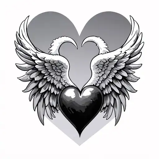 Heart Angel Wings