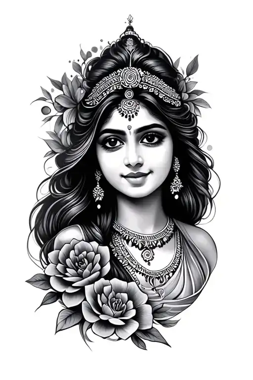 Tatoo Which Is A Combination Of Name Divya Nived Nihara