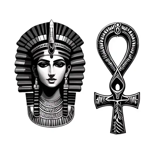 Black Cleopatra With Ankh