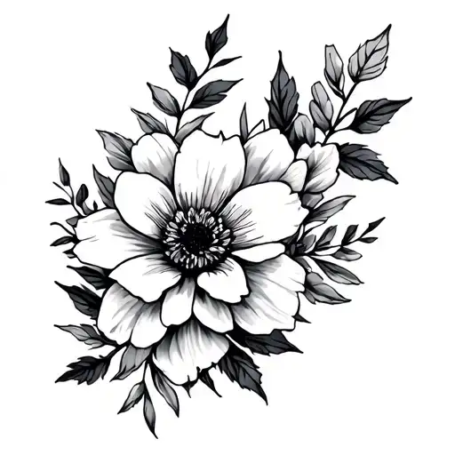 November December Birth Month Flowers Combined