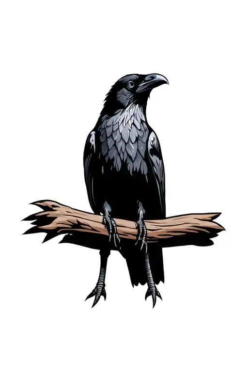 Traditional Crow With 3 Legs