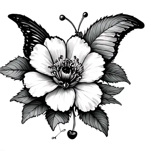 Cherry Flower Papillon Date