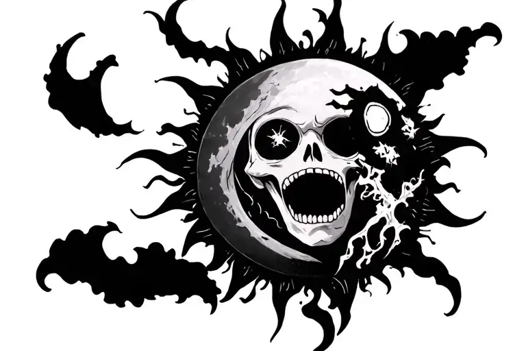 Soul Eater Moon And Sun With Death From The Anime Character