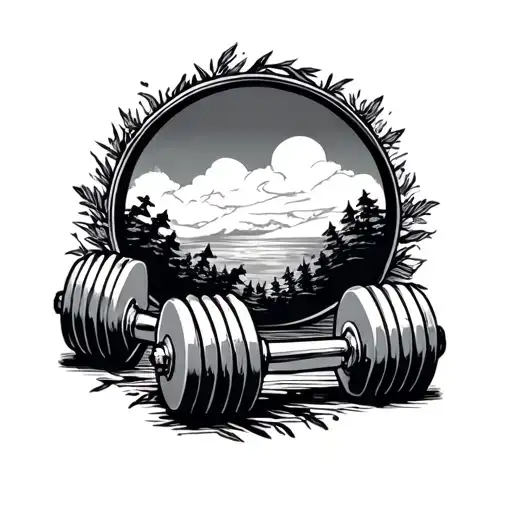 Love Family Art Nature Travel And Gym Equipment Like Dumbbells