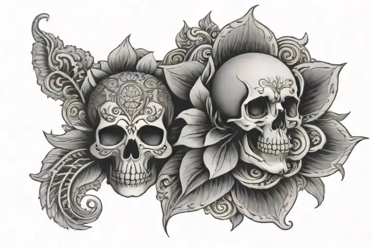 Mandala And Skull