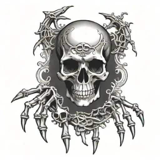 Skeleton Hand Holding