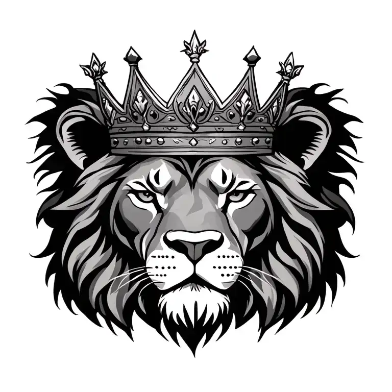 Lion Wearing A Crown
