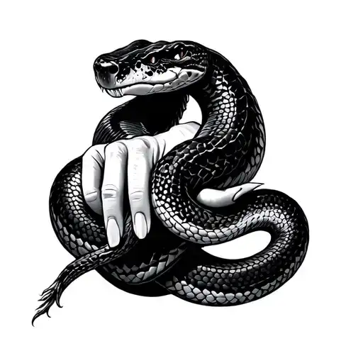 Snake Hand Holding