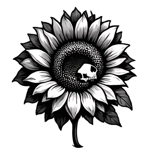 Skull Sunflower