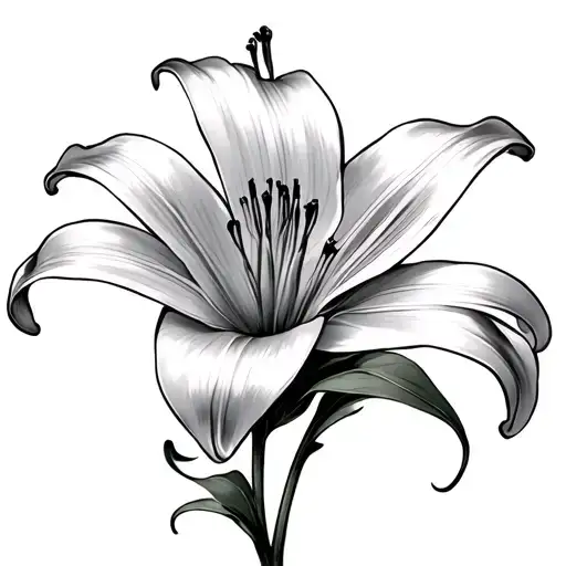 Lily Flower With Jo-dell In The Stem