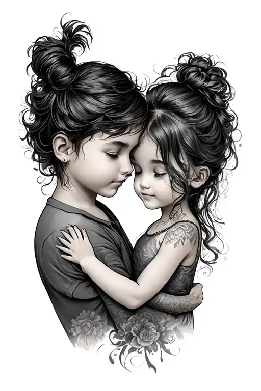 Dad And Daughter Arm