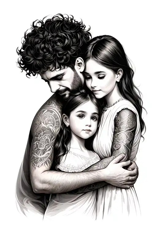 Dad And Daughter Arm