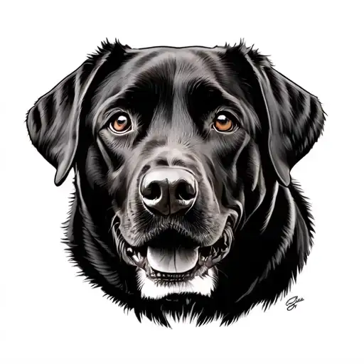 Black Lab Dog Memorial