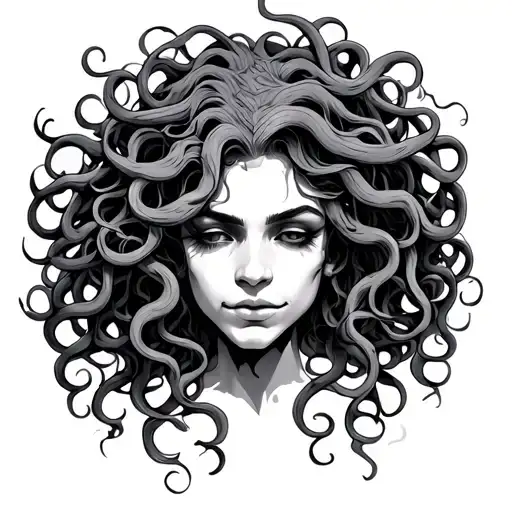 Medusa Smirking Decietfully